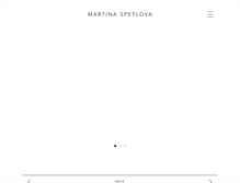 Tablet Screenshot of martinaspetlova.com